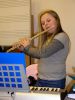 Terezka ukázala, jak se improvizuje na flétnu