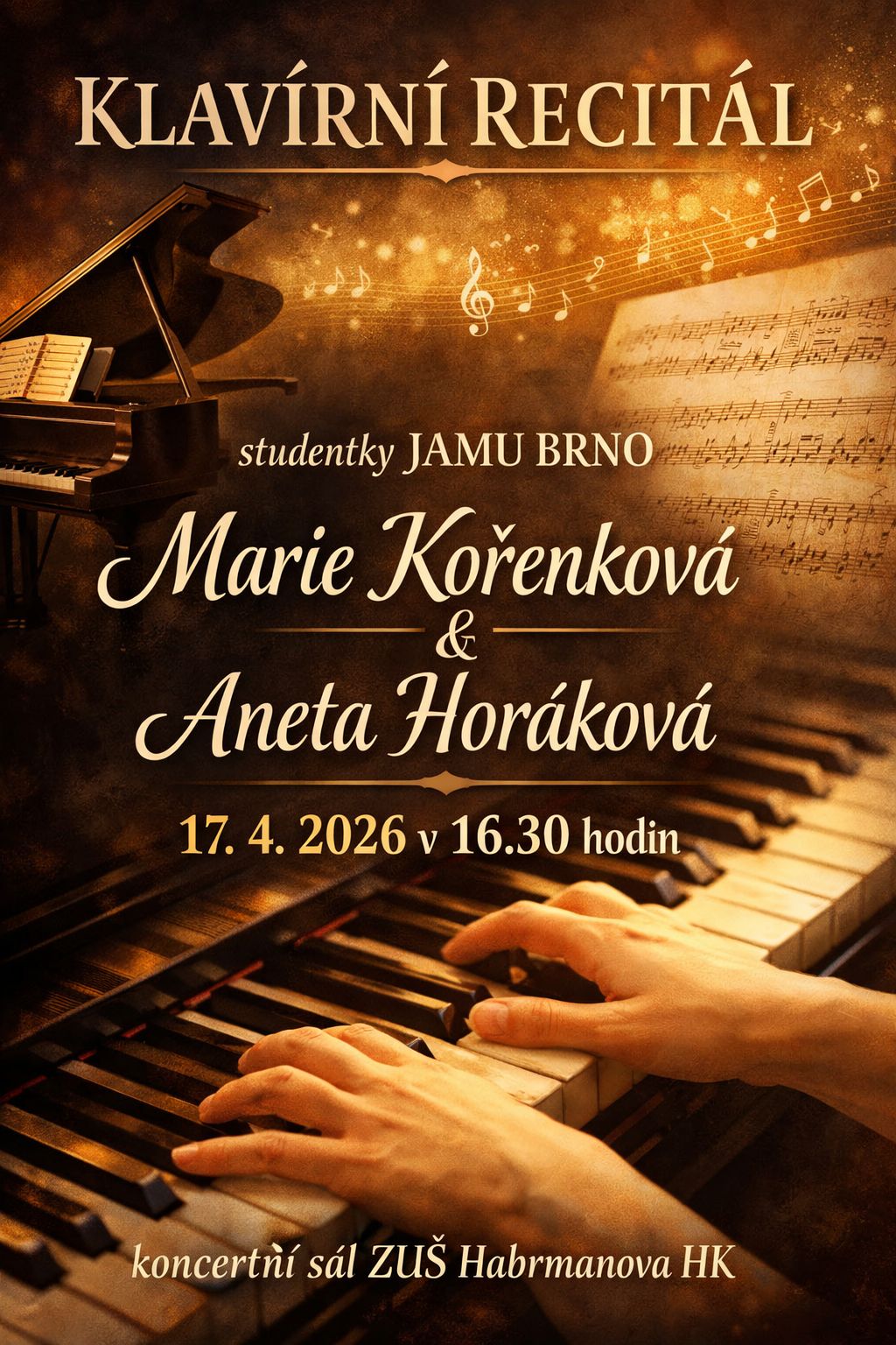 Klavírní recitál 17.4.