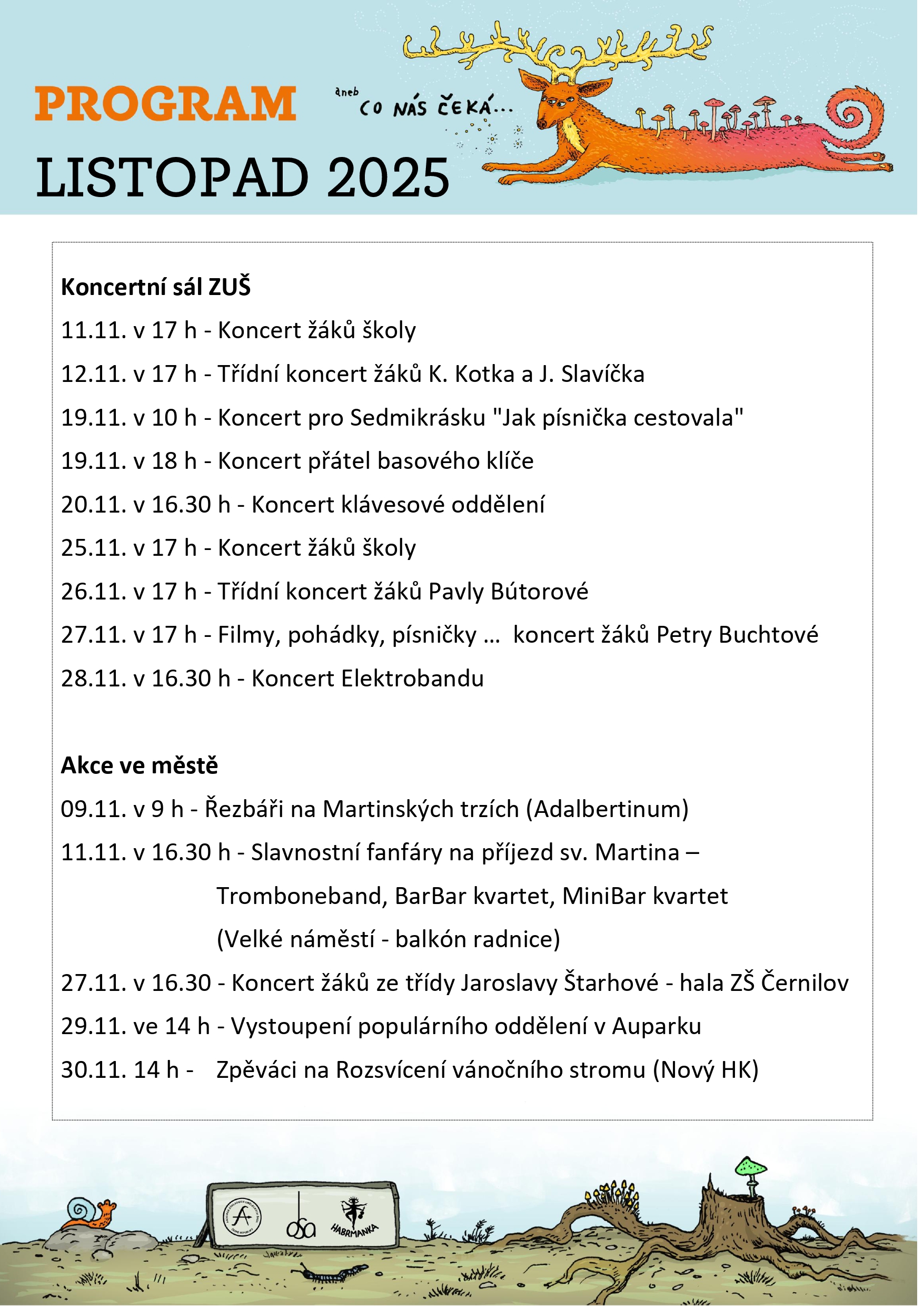 PROGRAM - LISTOPAD 2025 