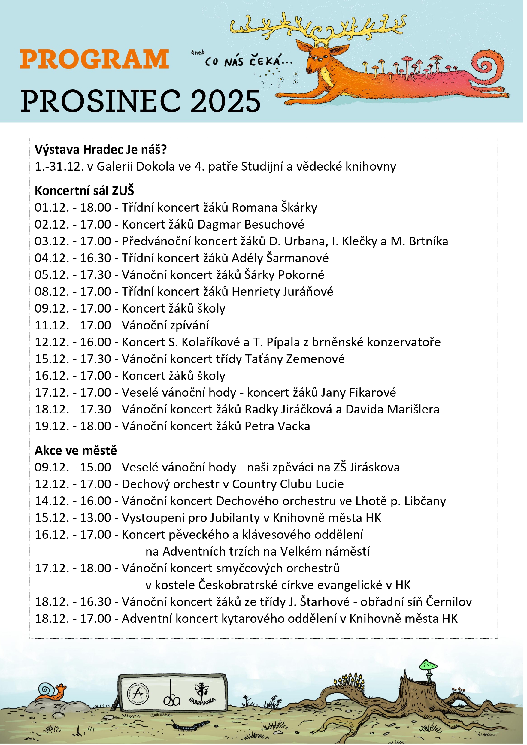 Harmonogram prosinec 2025