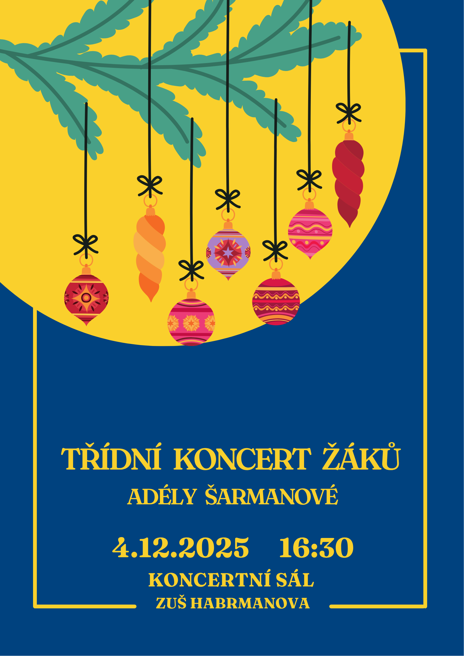 Třídní koncert žáků Adély Šarmanové